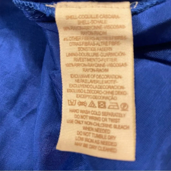 FREE‎ PEOPLE All You Need Flowy Sheer Dress in Cobalt Blue - Picture 11 of 11